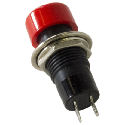 Round Red Button Momentary Switch Normally Open 3A @ 125V AC