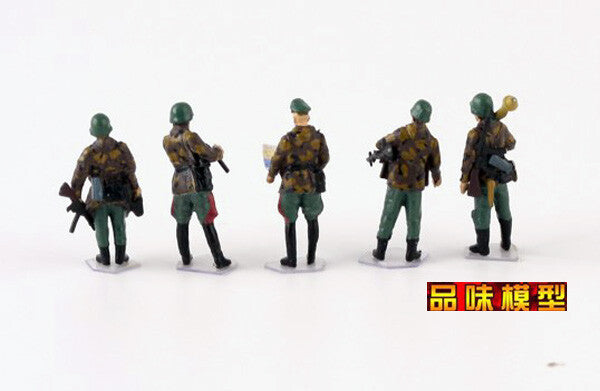 1/72 5Pcs German Armored Division Field Commander Armored 5-Man Model