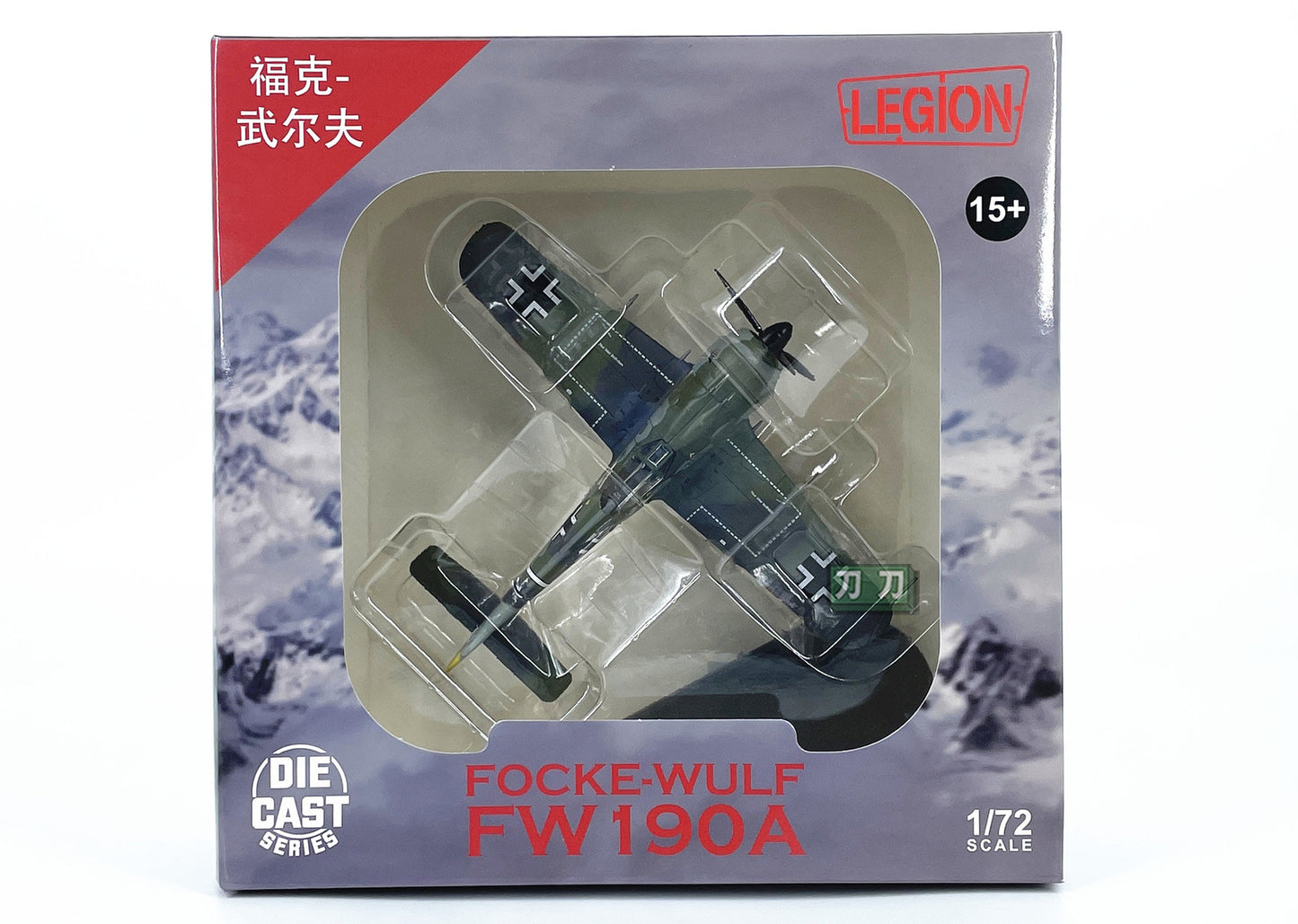1:72 GERMANY LEGION FOCKE-WULF FW190A Fighter Aircraft Diecast Airplane Model