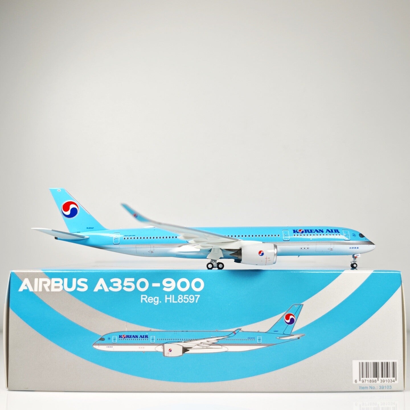 1:400 NG Model KOREAN AIR AIRBUS A350-900 Passenger Plane Diecast Aircraft Model