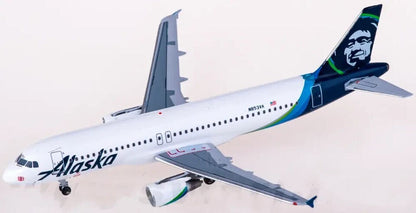 1:400 AeroClassics Alaska AIRBUS A320 Passenger Airplane Diecast Aircraft Model