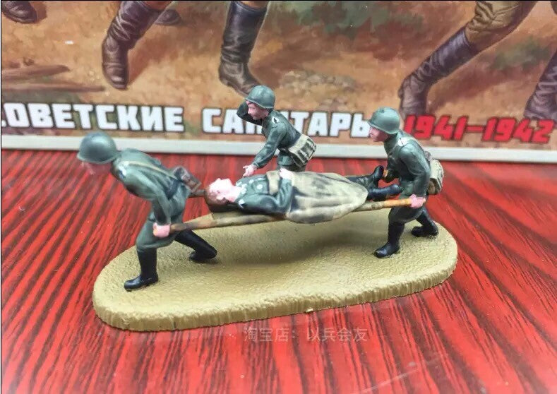 1/72 German Stretcher Injured Soldier Model