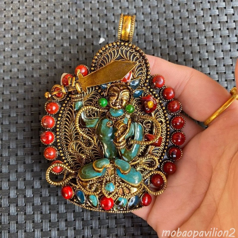 Buddhist Supplies Buddha Statue Nepalese Handmade Bodyguard Buddha Pendant