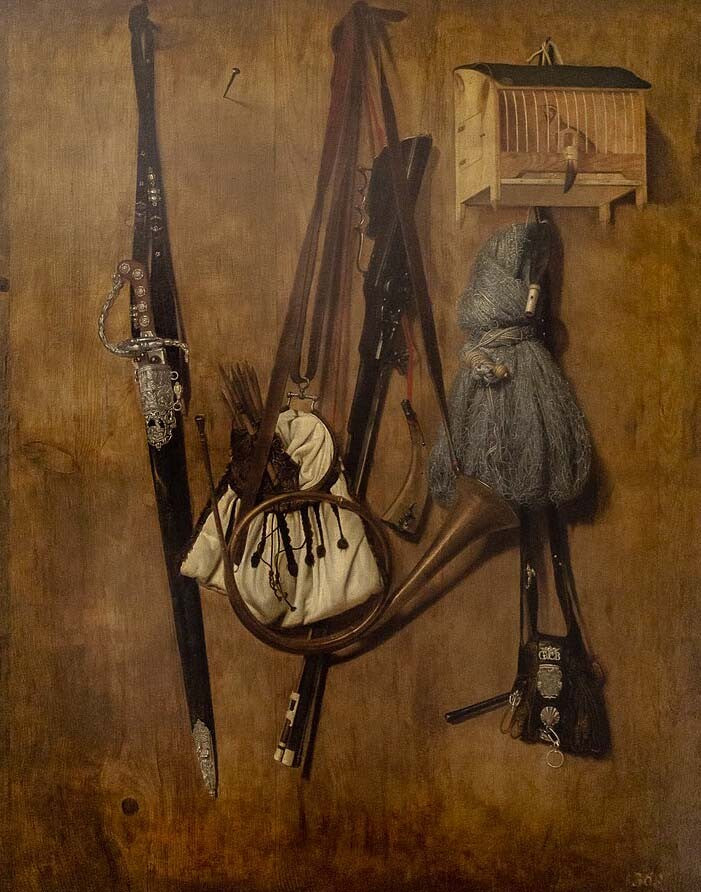 high quality oil painting handpainted on canvas " Hunting equipment "