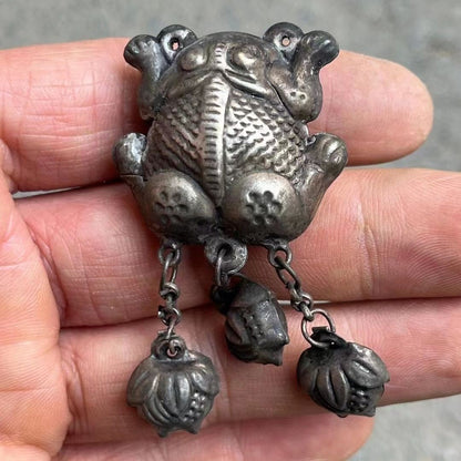 Tibetan Silver Goldfish Tassel Pendant Vintage DIY Jewelry Craft Charm