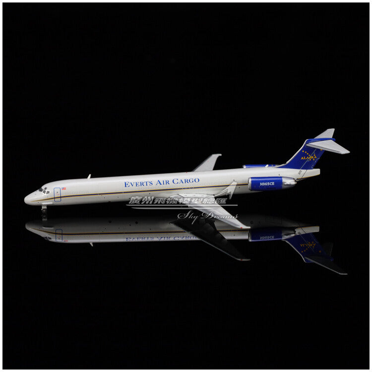 1:400 GeminiJets Everts Air Cargo McDonnell Douglas MD-80SF Plane Diecast Model