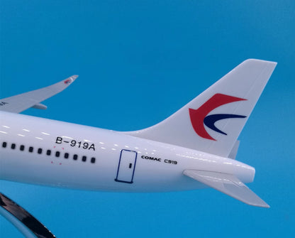 38CM CHINA EASTERN COMAC C919 B-919A Passenger Airplane Resin Aircraft Model