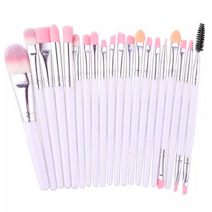 Set de Brochas y Pinceles para Maquillaje Profesional Set de 20 Piezas Kit US