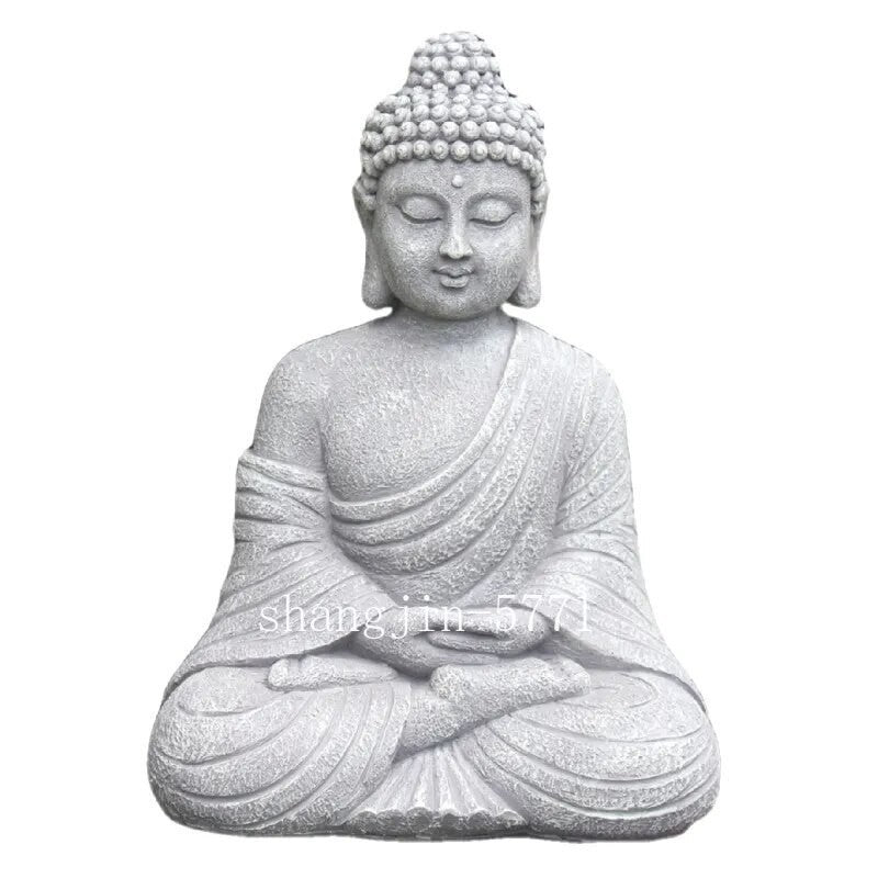 Vintage Garden Buddha Statue Indoor Outdoor Garden Zen Buddhism Figurine