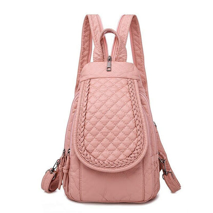 High Quality Backpack Women New Leather Backpack School Bag for Teenage Girls