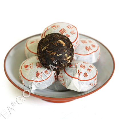 GOARTEA 2015 Year Tribute Chrysanthemum Puer Tea Pu'er Pu erh Tea Mini Ripe Cake-