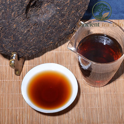 357g 2002 Aged Yunnan Bulang GongTing Golden Buds Pu'er Puerh Puer Ripe Tea Cake