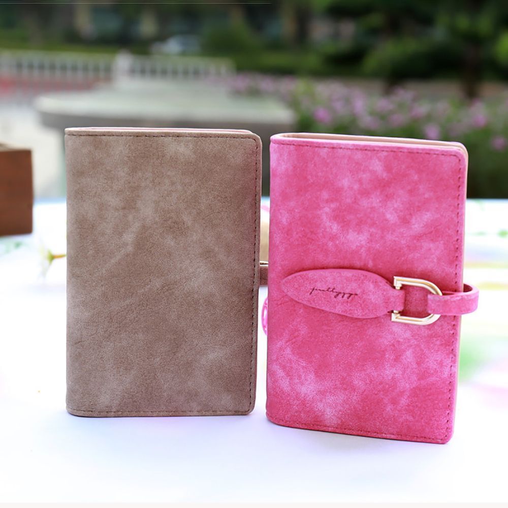 Synthetic Leather Wallets Purses Passport Card Holder Bag Zipper Buckle Handbag