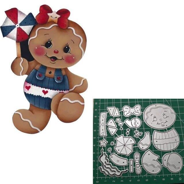 Cutting Dies Gingerbread Layering Dies Craft Scrapbooking Card Making