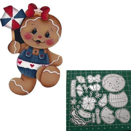 Cutting Dies Gingerbread Layering Dies Craft Scrapbooking Card Making