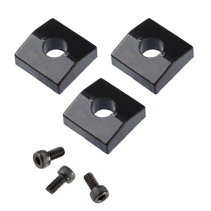 3 Pcs Black Nut Blocks Clamp and Screws Kits For Electric Guitar Tremolo bridge/