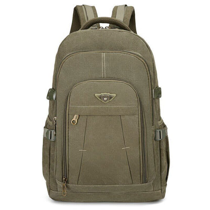 Laptop Canvas Backpack Men's Travel School Shoulder Bags Rucksack Backpacks