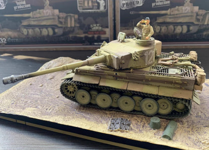 1:32 FOV German Tiger 501 Heavy Tank North Africa Tunisia Diecast Armor Model