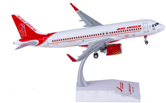 1:200 JC Wings Air India Airbus A320neo Passenger Airplane Diecast Model