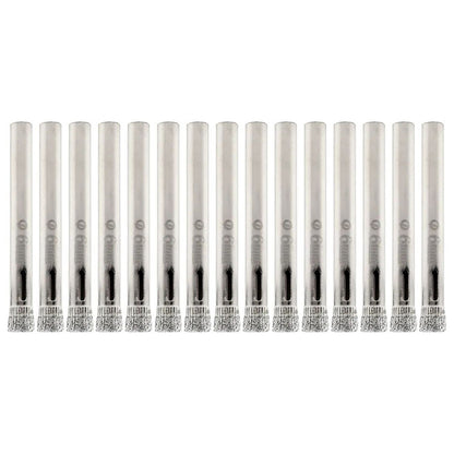 15Pcs 6mm 1/4"Shank MINI Diamond Coated Drill Bit Set Drill Bit Replacement
