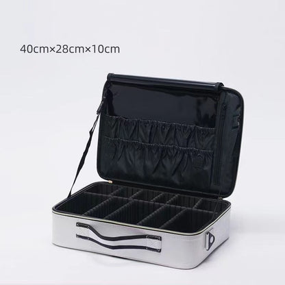 Make Up Case Professional Cosmetic Bag Synthetic Leather Makeup Purse Waterproof