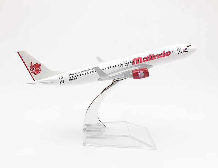 16CM Malindo Boeing 737-800 Passenger Airplane Diecast Aircraft Aeroplane Model
