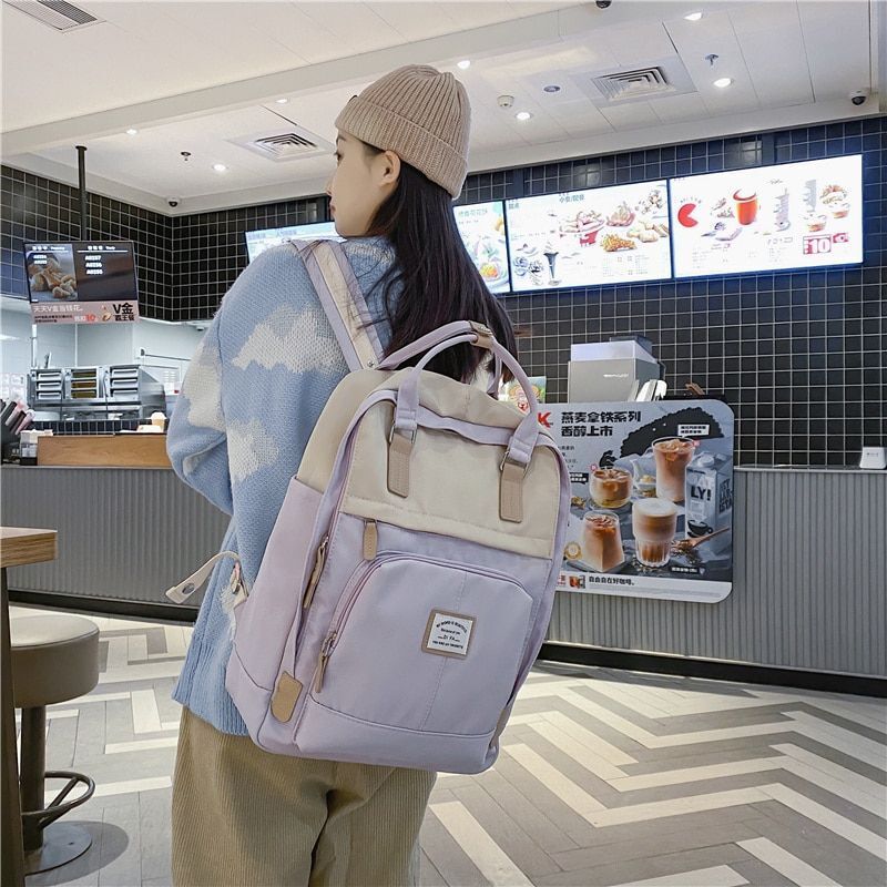 Multifunction Fashion Student Backpack Portable Shoulder Laptop Bag 30*13*42 CM