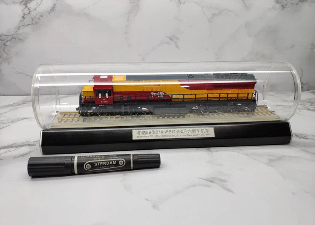 1:87 34CM Harmony 5B(HXN5B) Shunting Locomotive with 4400 HP Train Diecast Model