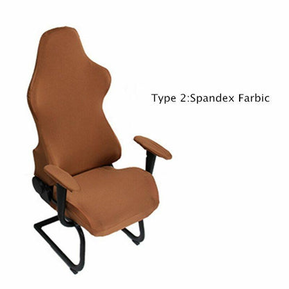 4Pcs/Set Elastic Gaming Chair Warm Cover+Armrest Pads Lambswool Spandex Cushions