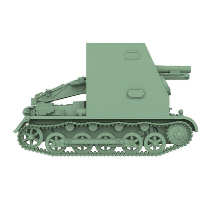 SS200709 1/200 Military Model Kit German Sturmpanzer I Bison Self-Propelled Gun