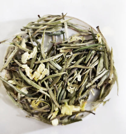 LAN XUE,CHINESE Jasmine Silver Needle Flavor GREEN Leaf Tea,JASMIN Jasmintee tee