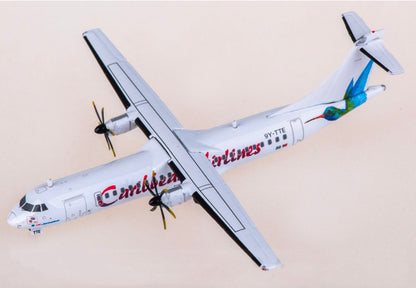 1:400 JC Wings Caribbean Airlines ATR-72-600 Airplane Diecast Aircraft Model
