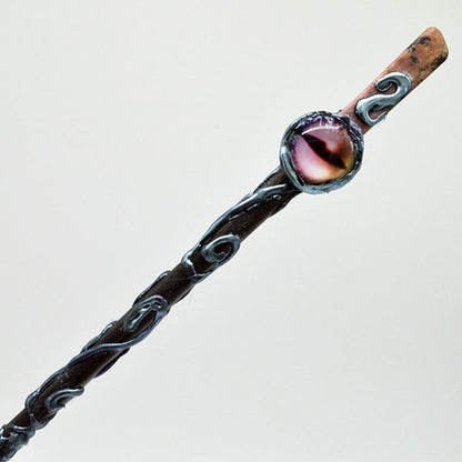 Witch Magic Wand Multicolor Natural Crystal Jewelry Fairy Stick Hair Accessories