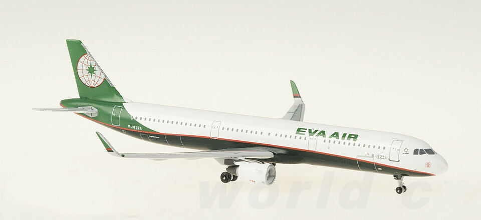 1:400 AeroClassics EVA AIR Airbus A321 Passenger Airplane Diecast Aircraft Model