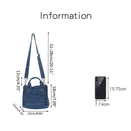 Women Denim Handbag Shoulder Lady Crossbody Bag Tote Messenger Satchel Purse US