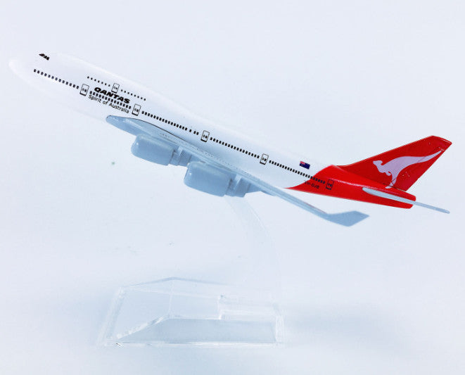 16cm Qantas Boeing 747-400 Passenger Aeroplane Diecast Plane Aircraft Model