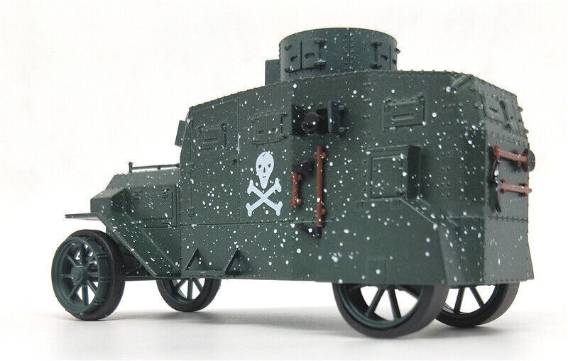 1/43 WWI German Ehrhardt EV4 Armored Vehicle Snow Color Tank Finished Model