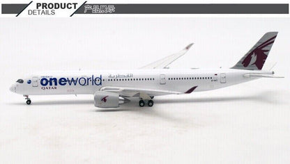 1:400 JC WINGS QATAR AIRWAYS ONE WORLD AIRBUS A350-900 Airplane Diecast Model