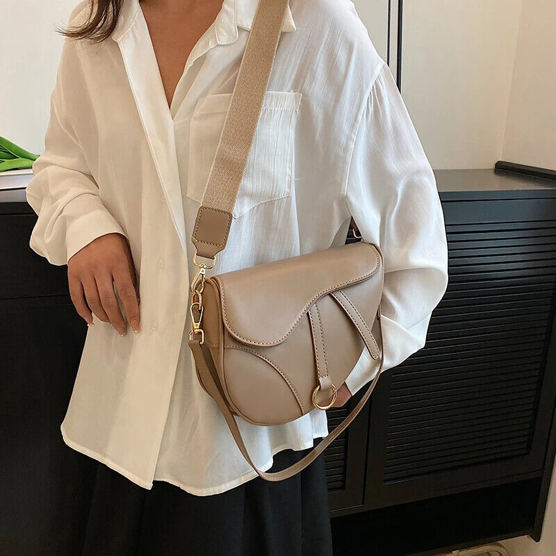 Women's Saddle Bag Purses and Handbag Black Shopper Shoulder Bag