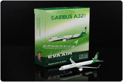 1:400 Phoenix EVA AIR AIRBUS A321 B-16221 Passenger Airplane Plane Diecast Model
