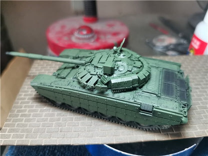 3D Printed 1/72 Russian T72B3M Tank Finished Product