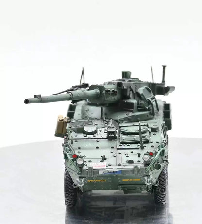 1/72 Sanrong US M1128 Stryker Mobile Artillery Armored Vehicle Tank Green Model