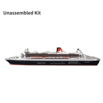 1/400 Queen Mary II Cruise Liner Ship 3D Paper Model Craft Display Unassembled B