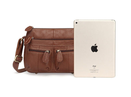 25*18*7 CM Leather Women Messenger Bags Small Shoulder Bag Vintage Crossbody 1PC