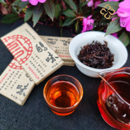 72g Ripe Raw Pu'er Square Brick Bulang Nannuoshan Yunnan Compressed Mellow Tea