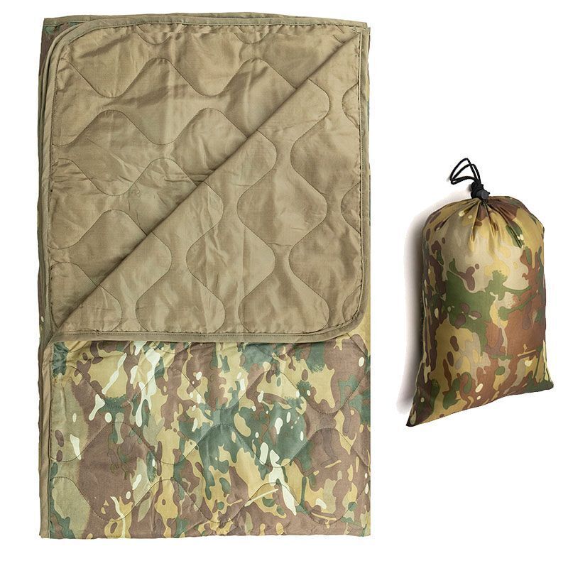Camping Blankets Cotton Camo Quilted Pad Portable Jungle Light Single Comforter