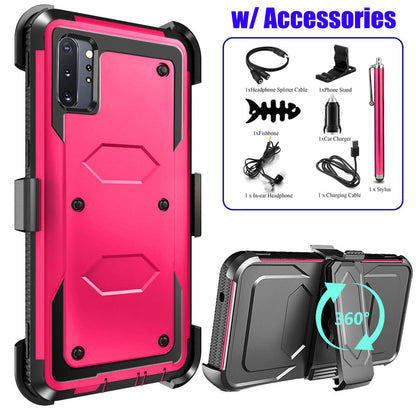 For Samsung Galaxy Note10+ Heavy Duty Clip Holder Case Cover, / Accessory