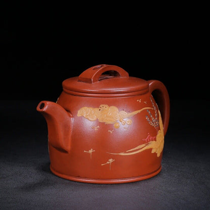 Chinese Yixing Zisha Clay Handmade Exquisite Teapot（汉瓦 底款：顾景舟）