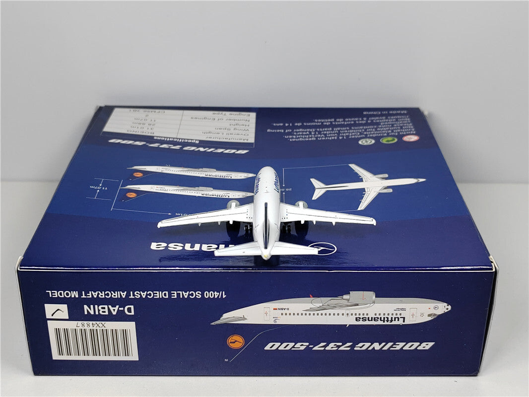 1:400 JC Wings Lufthansa BOEING B737-500 Passenger Airplane Diecast Model