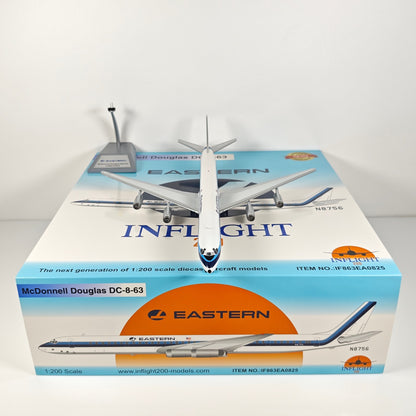 1:200 InFlight Eastern DC-8-63 N8756 Passenger Airplane Diecast Plane Model